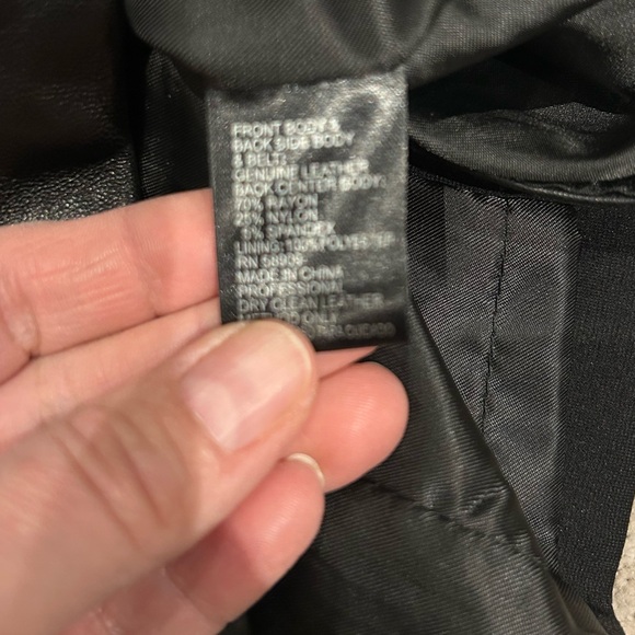 Blk leather and fabric dress sz 8 Antonio Melani- lined - Picture 10 of 10